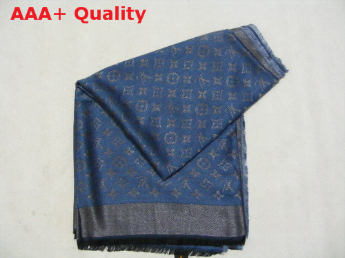 Louis Vuitton Cashmere Louis Vuitton Scarf Blue Replica