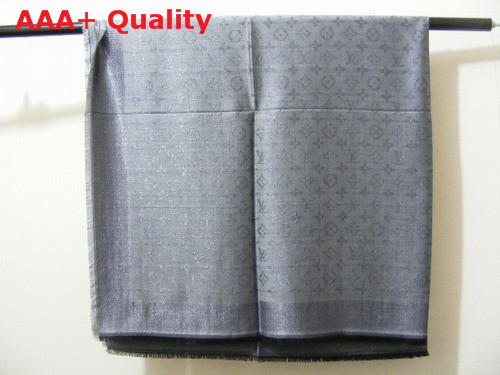 Louis Vuitton Cashmere Louis Vuitton Scarf Silver Replica