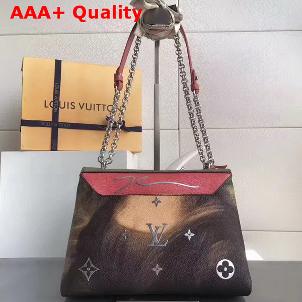 Louis Vuitton Chain Bag M43376 Gold Monogram Serti Rreflective Metallic Letters and Colored Trimmings Replica