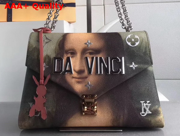 Louis Vuitton Chain Bag M43376 Gold Monogram Serti Rreflective Metallic Letters and Colored Trimmings Replica