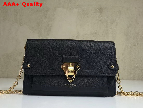 Louis Vuitton Chain Wallet Monogram Empreinte Noir M63398 Replica