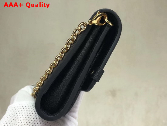 Louis Vuitton Chain Wallet Monogram Empreinte Noir M63398 Replica