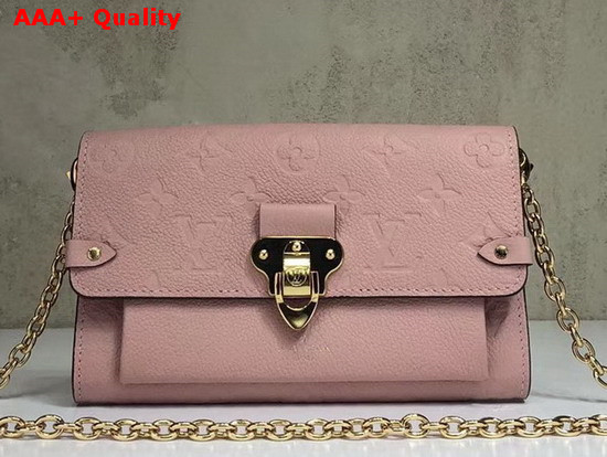 Louis Vuitton Chain Wallet Monogram Empreinte Rose Poudre M63399 Replica