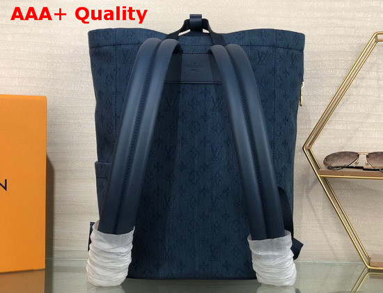 Louis Vuitton Chalk Backpack Navy Blue Monogram Denim M44617 Replica