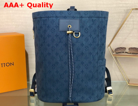 Louis Vuitton Chalk Backpack Navy Blue Monogram Denim M44617 Replica