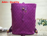 Louis Vuitton Chalk Backpack in Purple Monogram Denim Replica