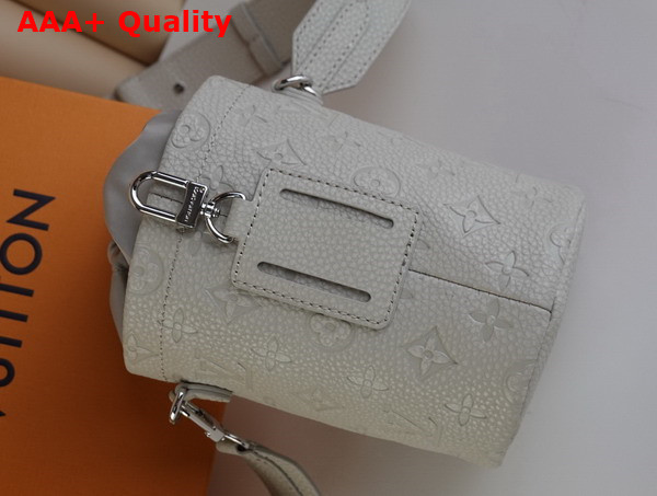 Louis Vuitton Chalk Pouch Light Grey Granite Taurillon Monogram Embossed Cowhide Leather Replica