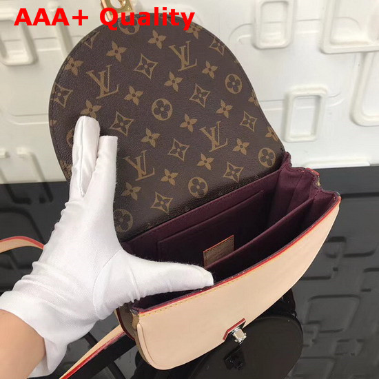 Louis Vuitton Chantilly Lock Monogram Reverse Coated Canvas Beige Replica