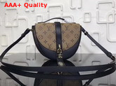 Louis Vuitton Chantilly Lock Monogram Reverse Coated Canvas Navy Replica