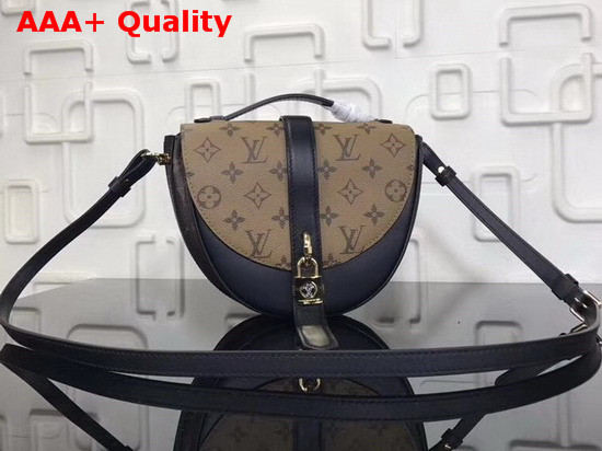 Louis Vuitton Chantilly Lock Monogram Reverse Coated Canvas Navy Replica