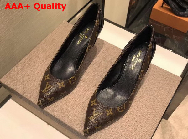 Louis Vuitton Cherie Pump Patent Monogram Canvas and Patent Calf Leather Replica