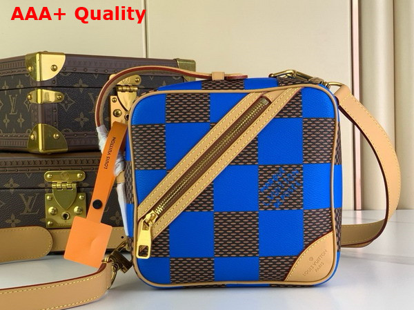 Louis Vuitton Chess Messenger in Blue Damier Pop Coated Canvas N40547 Replica