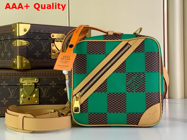 Louis Vuitton Chess Messenger in Green Damier Pop Coated Canvas N40563 Replica