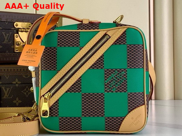 Louis Vuitton Chess Messenger in Green Damier Pop Coated Canvas N40563 Replica