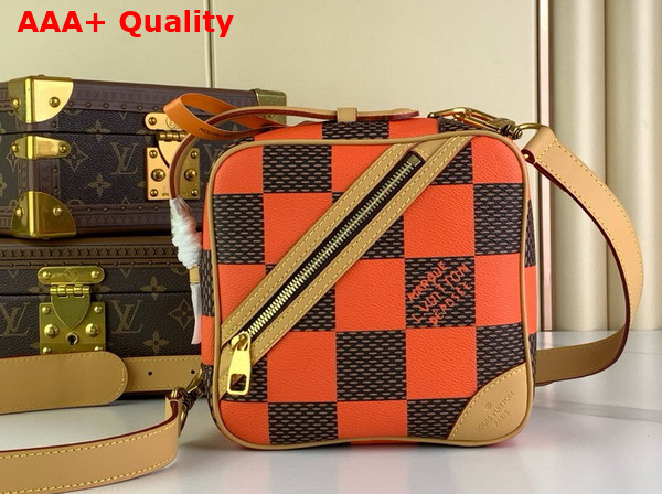 Louis Vuitton Chess Messenger in Orange Damier Pop Coated Canvas N40548 Replica