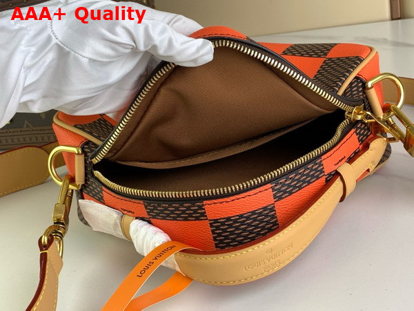 Louis Vuitton Chess Messenger in Orange Damier Pop Coated Canvas N40548 Replica