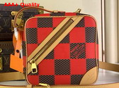 Louis Vuitton Chess Messenger in Red Damier Pop Coated Canvas N40561 Replica