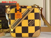 Louis Vuitton Chess Messenger in Yellow Damier Pop Coated Canvas N40562 Replica