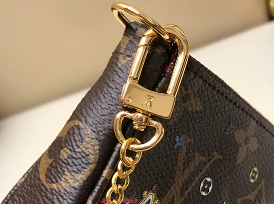 Louis Vuitton Christmas 2020 Edition of the Mini Pochette Accessoires in Monogram Canvas M69752 Replica