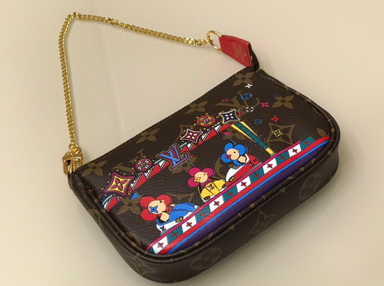 Louis Vuitton Christmas 2020 Edition of the Mini Pochette Accessoires in Monogram Canvas M69976 Replica