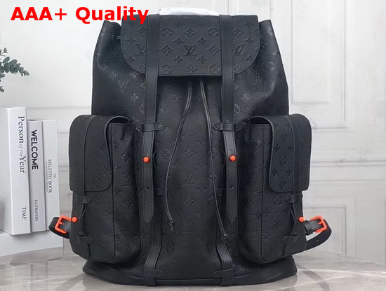 Louis Vuitton Christopher Backpack GM Black Taurillon Leather M53285 Replica