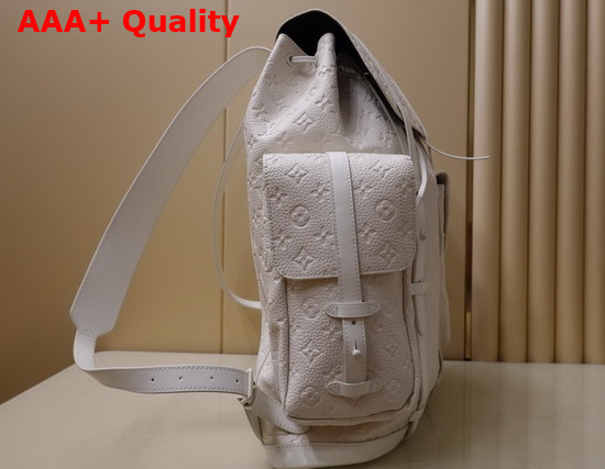 Louis Vuitton Christopher Backpack GM White Taurillon Leather M53286 Replica