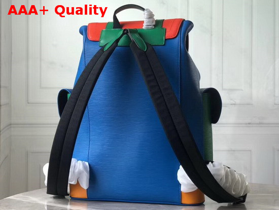 Louis Vuitton Christopher Backpack PM Patchwork of Multicolor Epi Leather Replica