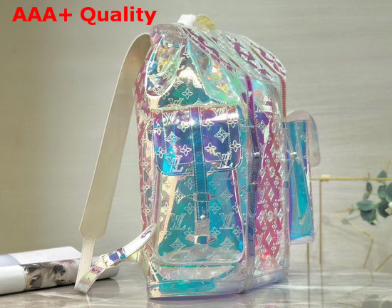 Louis Vuitton Christopher Backpack Transparent Embossed Monogram PVC Replica