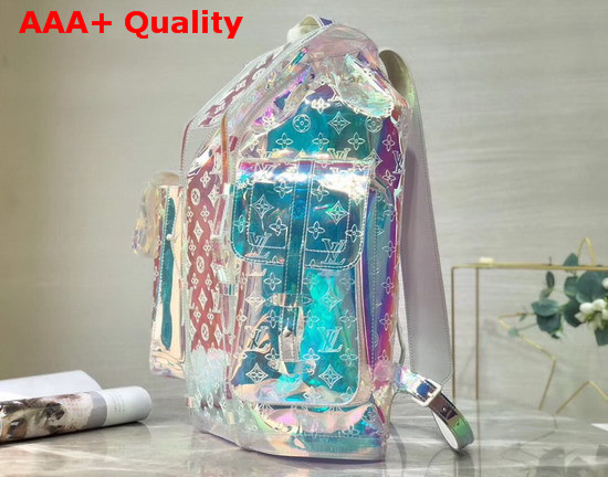 Louis Vuitton Christopher Backpack Transparent Embossed Monogram PVC Replica