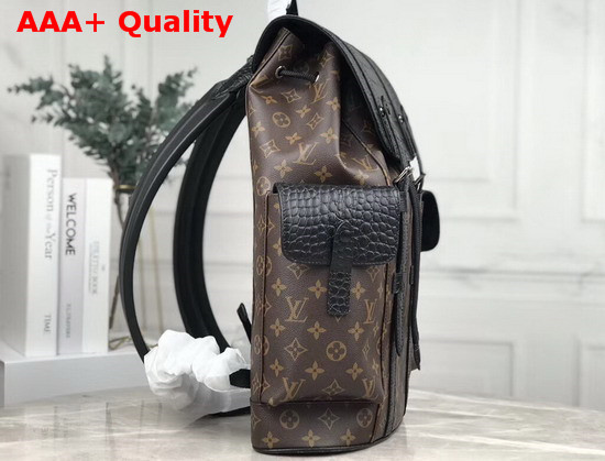 Louis Vuitton Christopher Backpack in Monogram Canvas and Crocodile Mat N93491 Replica