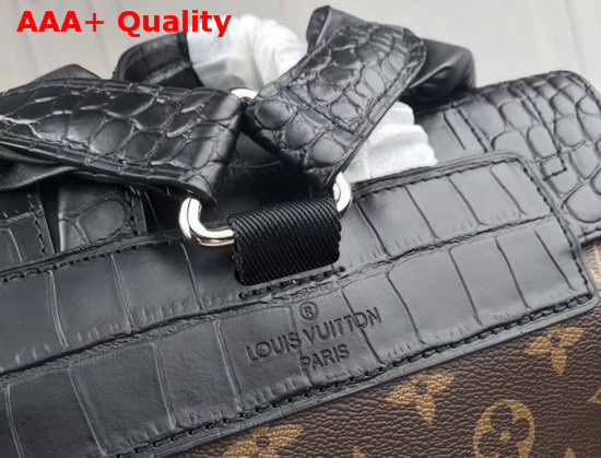 Louis Vuitton Christopher Backpack in Monogram Canvas and Crocodile Mat N93491 Replica