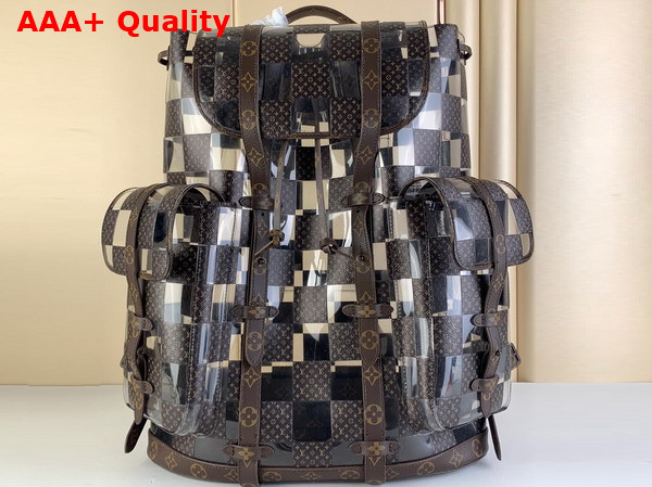 Louis Vuitton Christopher Backpack in Monogram Chess Coated Canvas and PVC M20865 Replica