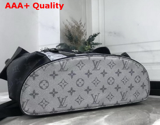 Louis Vuitton Christopher Backpack in Silver Monogram Canvas and Monogram Eclipse Canvas Replica