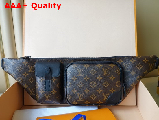 Louis Vuitton Christopher Bumbag Monogram Macassar Coated Canvas and Cowhide Leather M45337 Replica