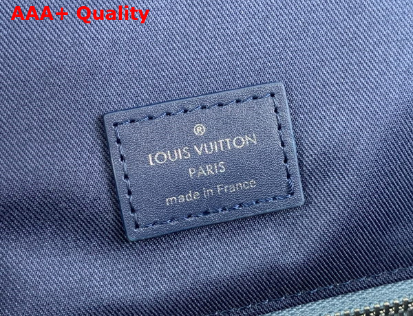 Louis Vuitton Christopher MM Backpack in Abyss Blue Monogram Aquagarden Coated Canvas M22636 Replica