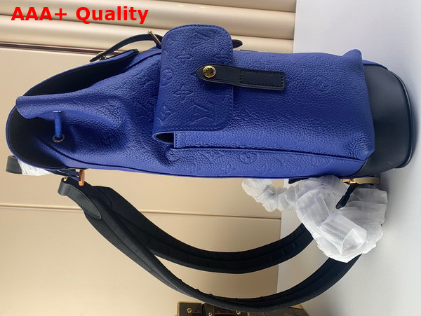 Louis Vuitton Christopher MM Backpack in Blue Monogram Embossed Taurillon Leather M21104 Replica