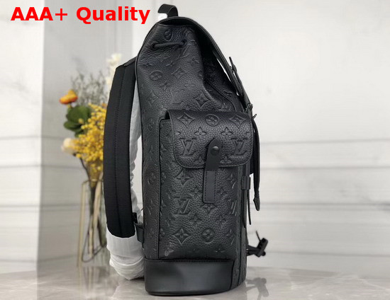 Louis Vuitton Christopher PM Backpack in Black Taurillon Cowhide Leather M55699 Replica