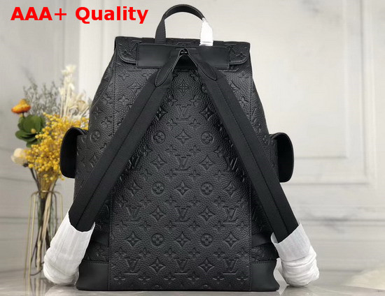 Louis Vuitton Christopher PM Backpack in Black Taurillon Cowhide Leather M55699 Replica