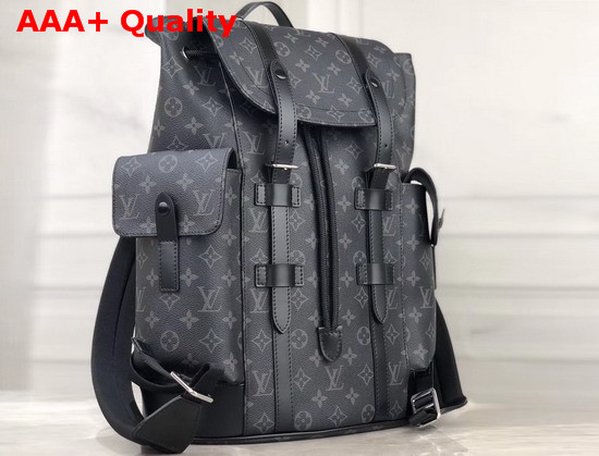 Louis Vuitton Christopher PM Backpack in Monogram Eclipse Canvas Replica