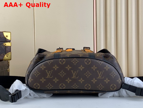 Louis Vuitton Christopher PM Backpack in Radiant Sun Monogram Macassar Coated Canvas M46699 Replica