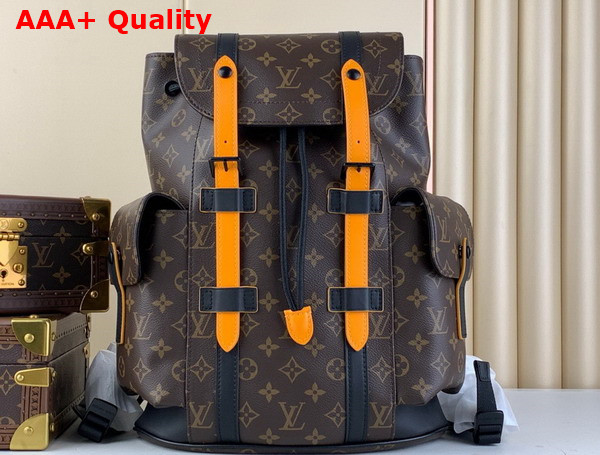 Louis Vuitton Christopher PM Backpack in Radiant Sun Monogram Macassar Coated Canvas M46699 Replica