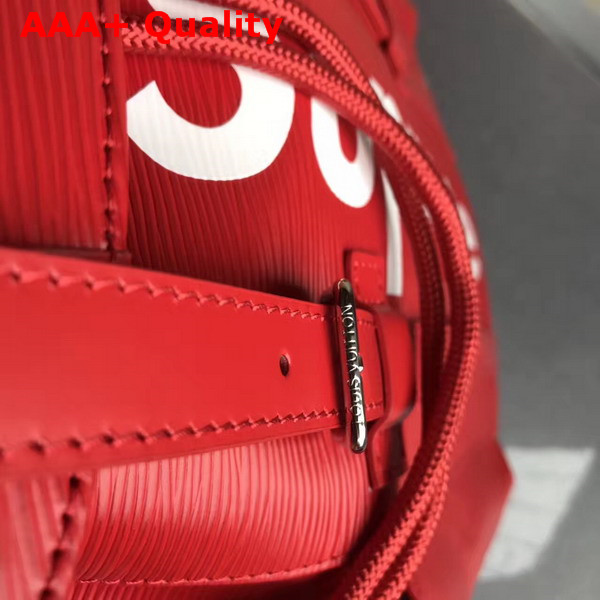 Louis Vuitton Christopher PM Red Epi Leather Supreme Printing Replica