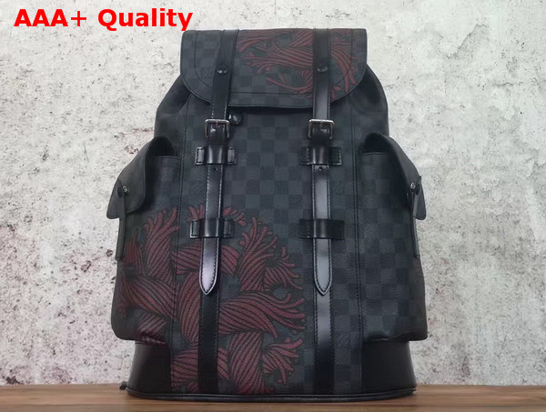 Louis Vuitton Christopher PM in Damier Graphite Canvas Decorated with Rope Pattern N41709 Replica