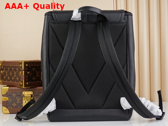 Louis Vuitton Christopher Slim Backpack in Black Taurillon Leather M58644 Replica