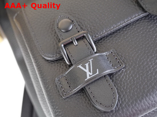 Louis Vuitton Christopher Slim Backpack in Black Taurillon Leather M58644 Replica