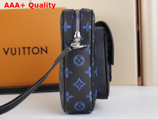 Louis Vuitton Christopher Wearable Wallet in Blue Monogram Coated Canvas M81854 Replica