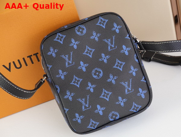 Louis Vuitton Christopher Wearable Wallet in Blue Monogram Coated Canvas M81854 Replica