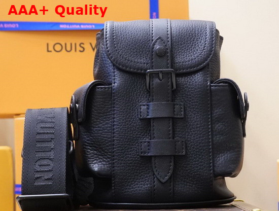 Louis Vuitton Christopher XS in Black Taurillon Leather M58495 Replica