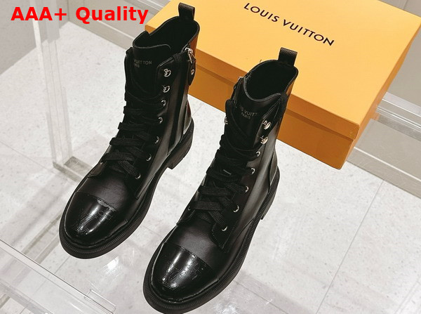 Louis Vuitton Citizen Flat Ranger Boot in Black Calf Leather 1ACKF5 Replica