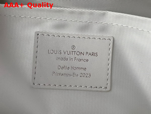 Louis Vuitton City Keepall Bag Features Subtle Debossing Optic White Calf Leather Replica